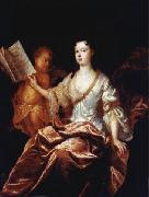 Portrait of a lady as Saint Cecilia, Circle of Pierre Gobert